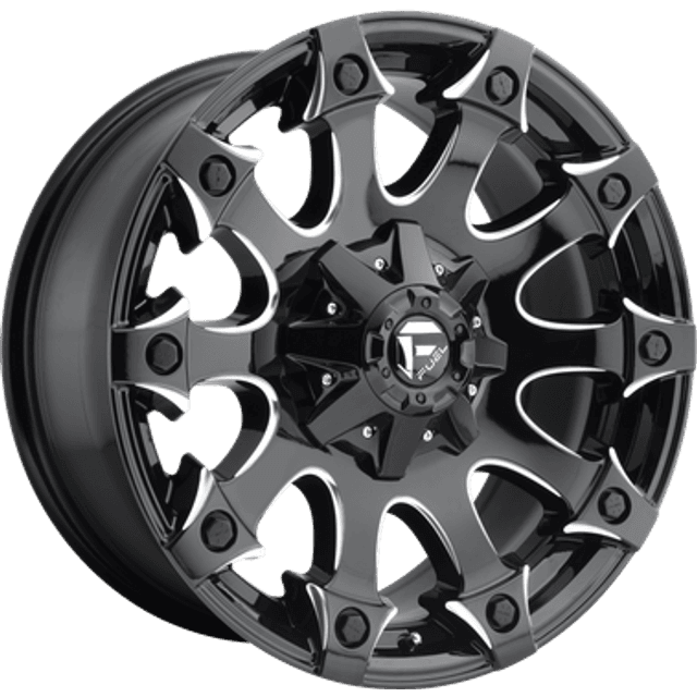 Fuel Fuel D578 Battle Axe Black Milled Wheel 5x4.5 5x5