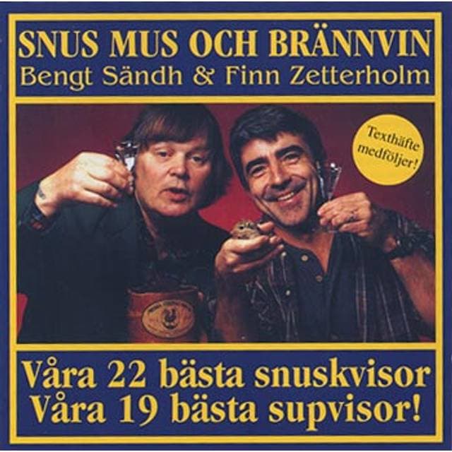 Sändh Bengt Finn Zetterholm Snus Mus och Bränn (CD)