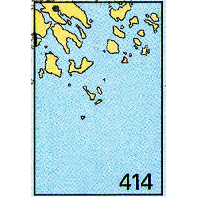 Sjöfartsverket Skærgårdskort 414 Germandön