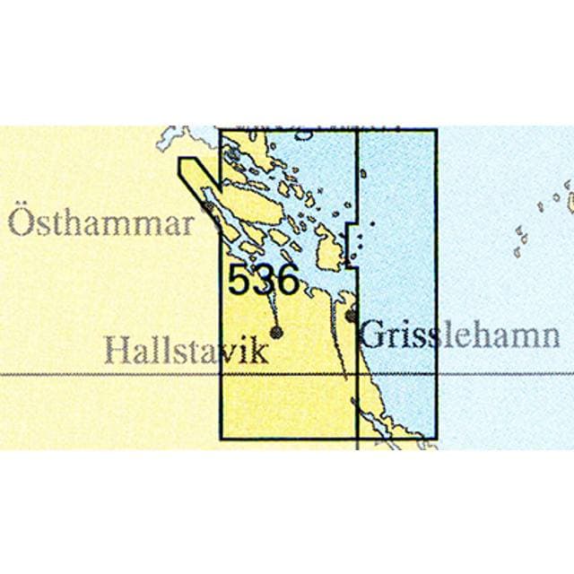 Sjöfartsverket Sjökort Nr 536 Väddö-Öregrund