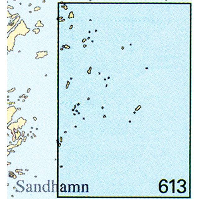 Sjöfartsverket Skærgårdskort 613 Svenska Högarna Rödlöga