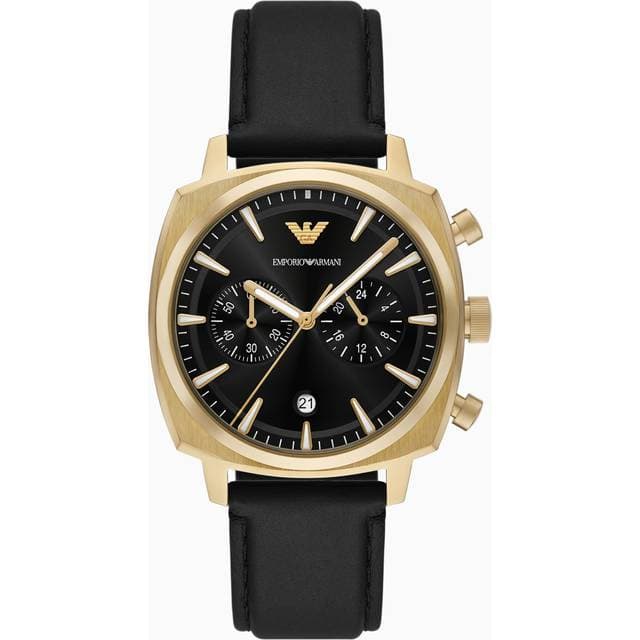 Emporio Armani Carlo AR11690 Analogt Ur Guld Sort