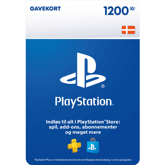 PlayStation Store Gavekort 1200 kr
