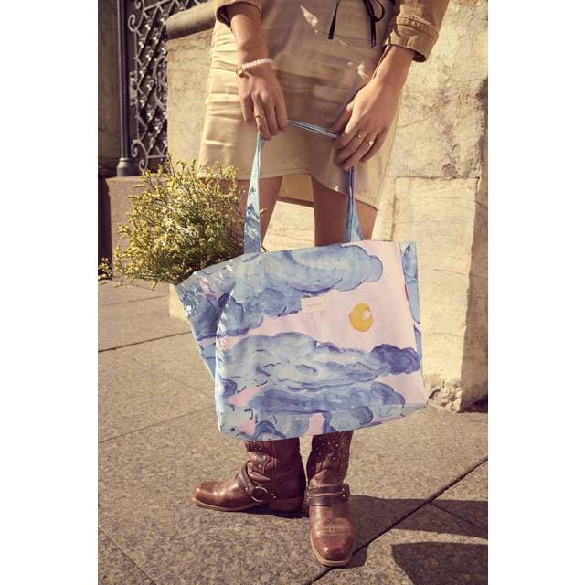 Maanesten Moonshine Rose Big Canvas Totebag - Blå