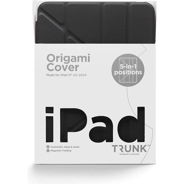 Trunk iPad Air 11 2025 2024 Origami Flip Case Black