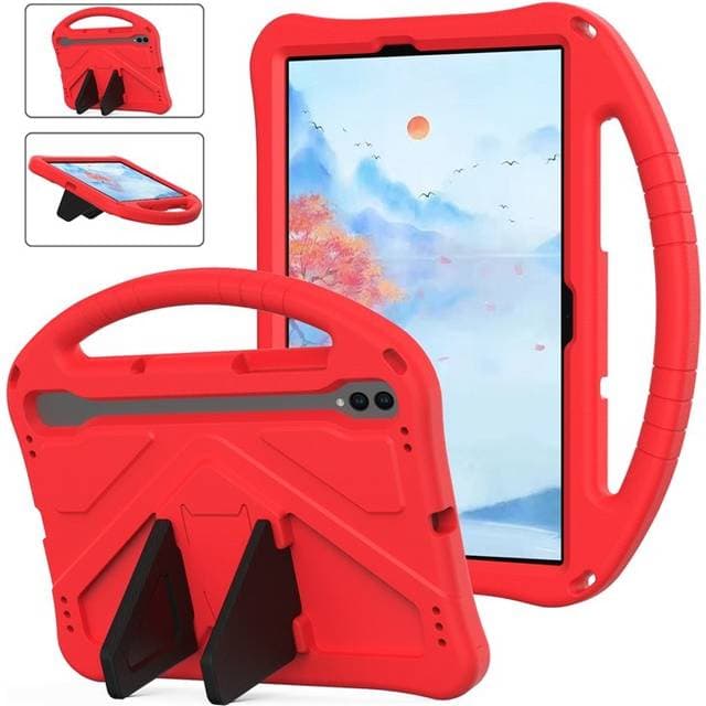 Eiderwood Samsung Galaxy Tab S9 S8 S7 Børne Cover Rød