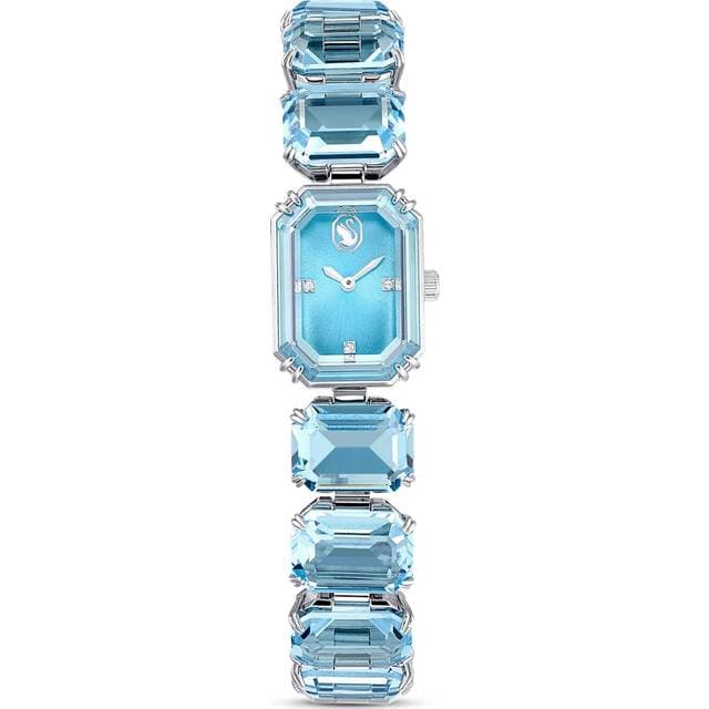 Swarovski Armband Oktagon Schliff Blau Edelstahl
