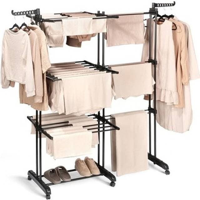 Vilde Wäscheständer Vertikal Ausziehbar XXL 78-130x64x172 cm