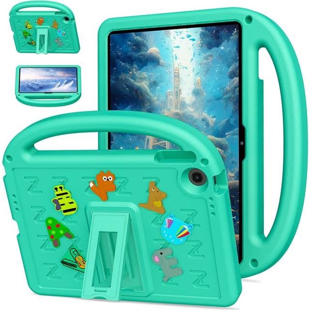 Eiderwood Lenovo Tab 10.1 Børne Cover Kickstand Håndholder Grøn
