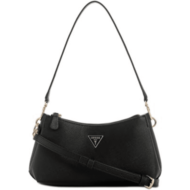 Guess Noelle II 3 Comp Shldr Xbody Skuldertaske - Sort/Hvid