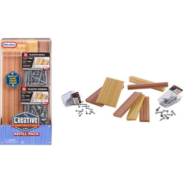 Little Tikes Creative Construction Wood Nails And Screw Bundle