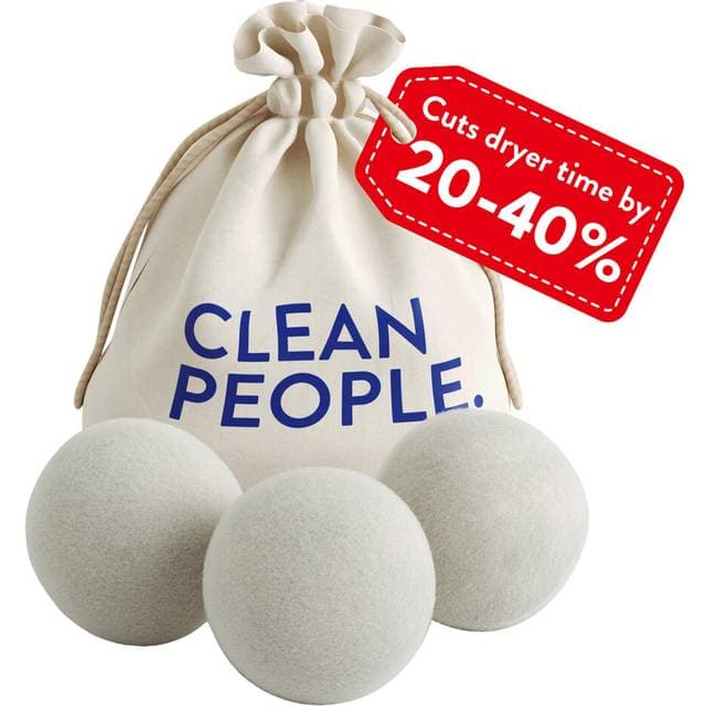 THE CLEAN PEOPLE 100% New Zealand Wool Dryer Balls 3 Pack - Wool