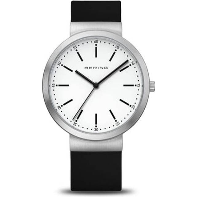 Bering Classic Unisexur Stål Silikoneremme 41mm 3 Bar