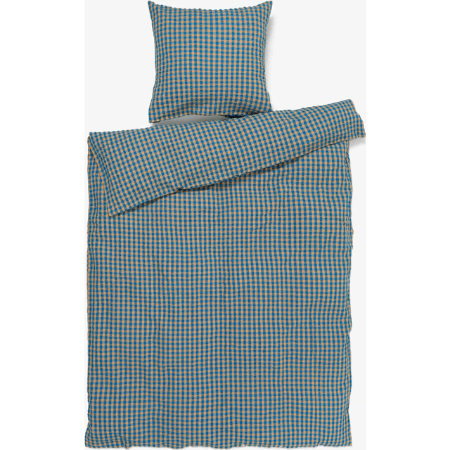 Juna Bæk Dynebetræk Blå, Gul (200x140cm)