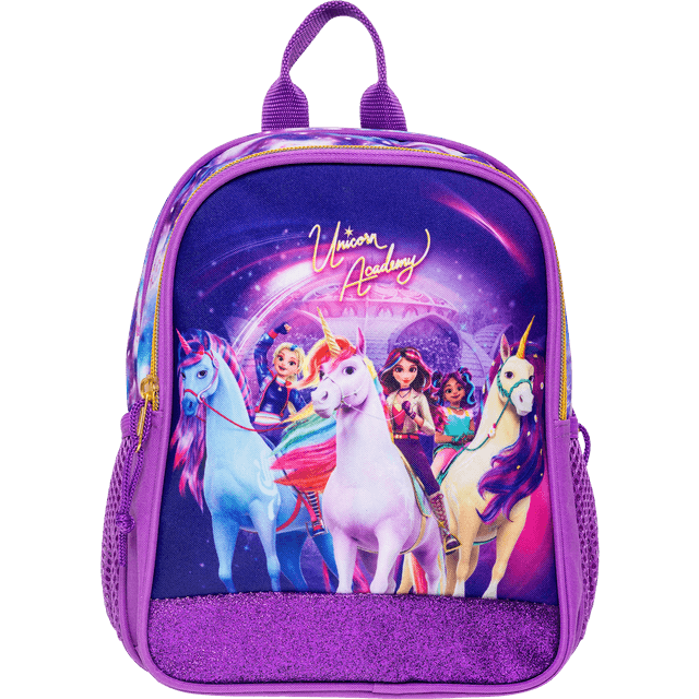 Unicorn Academy Lille Rygsæk Small - Lilla/Glitter