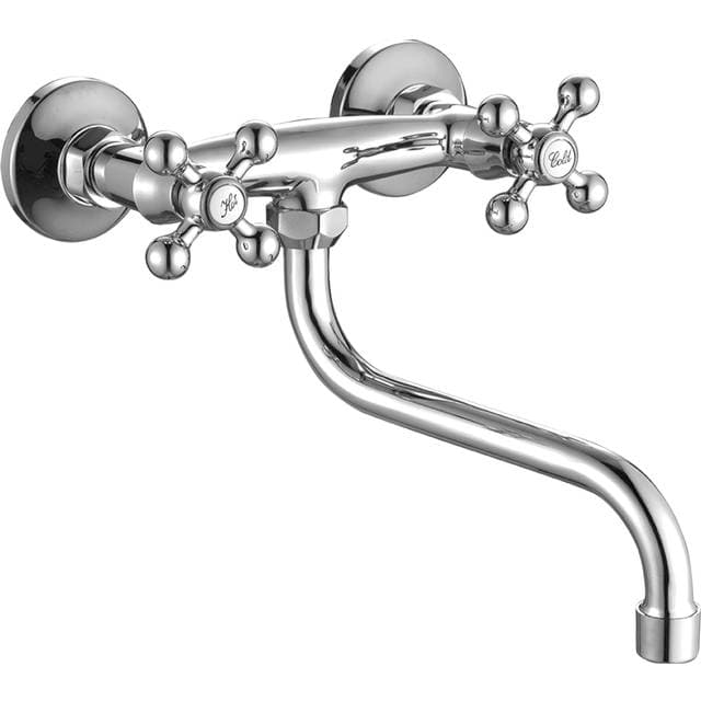 Hill Ceramic Väggmonterad Köksblandare Bexley Krom Blank