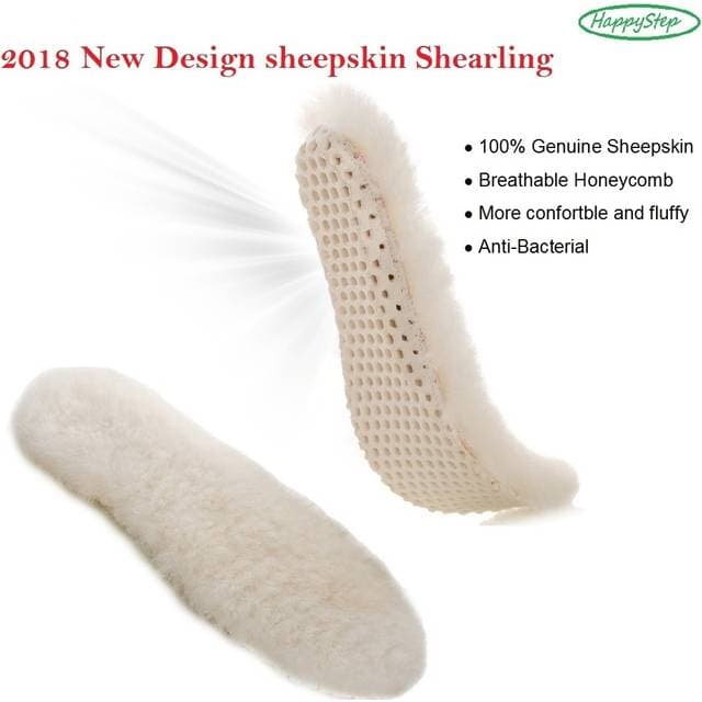 Happystep Genuine Sheepskin Insoles Premium Lambswool