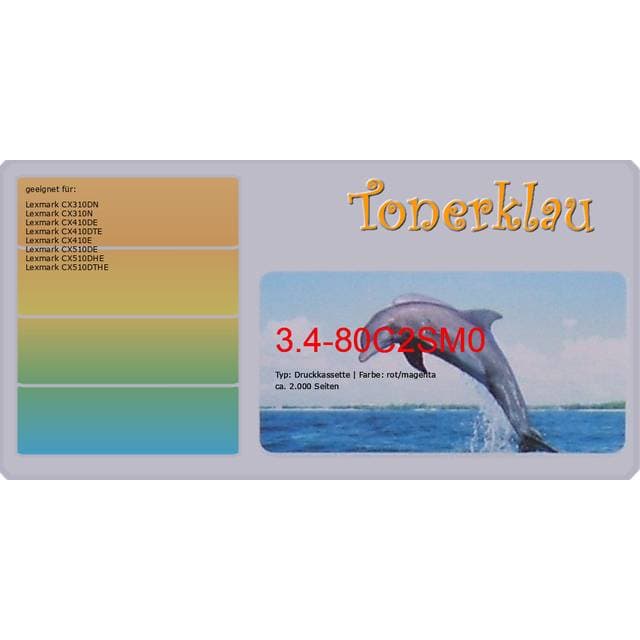 Lexmark Toner Druckkassette Kompatibel Lexmark 80C2SM0