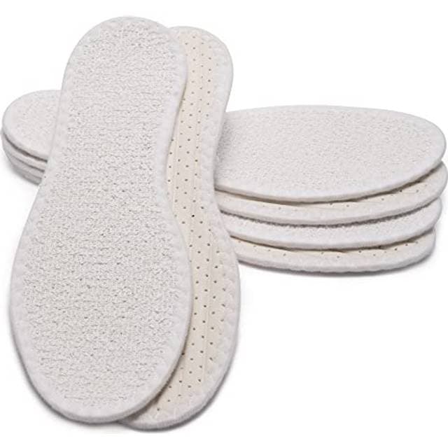 Sulpo Barfußsohle Aus 100% Baumwolle Frottee Mit Latexdämpfung - Cremefarben