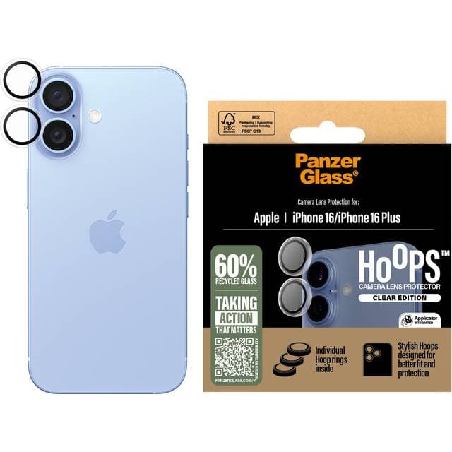 PanzerGlass Hoops Transparent Kameralinsebeskytter iPhone ''24 6.1 6.7
