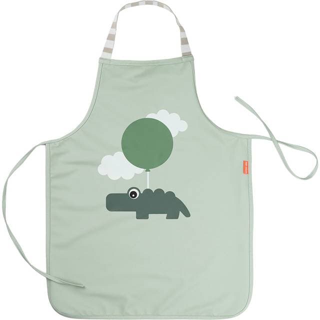 Done by Deer Børneforklæde Happy Clouds Grøn