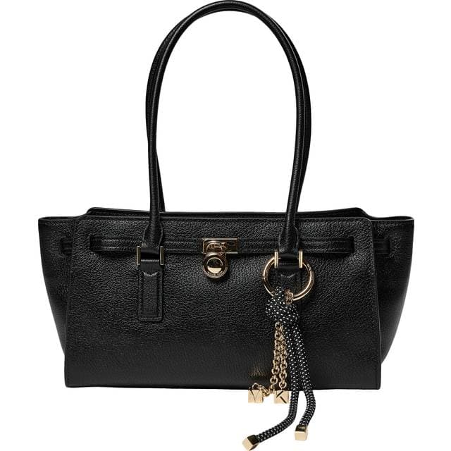 Michael Kors SM EW Shldr Tote W Charm NS Skuldertasker - Sort