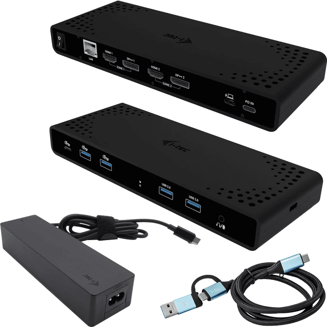 I-TEC Dockingstation USB-C USB4 Thunderbolt 3 Thunderbolt 4 2 x 1GbE