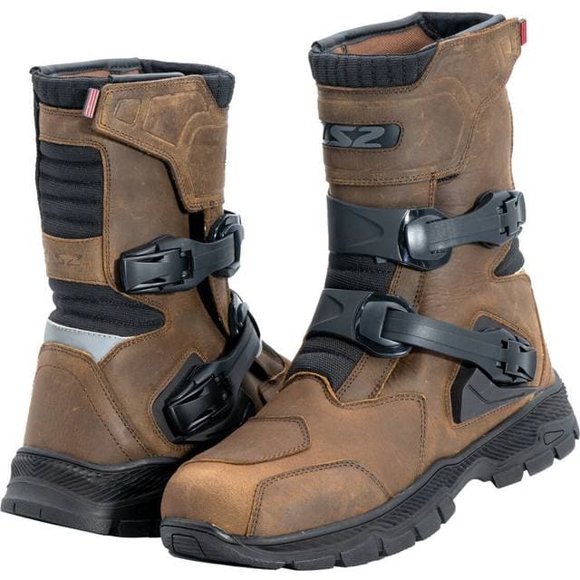LS2 Adventure Waterproof Motorcycle Boots - Brown/Black Man