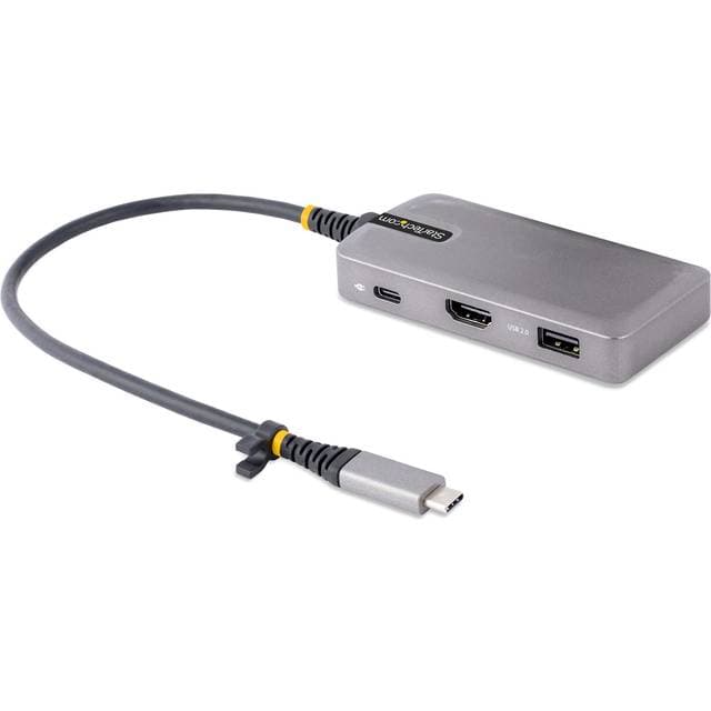 StarTech USB-C Multiport Adapter, 4K 60Hz HDMI, HDR, 3-Port