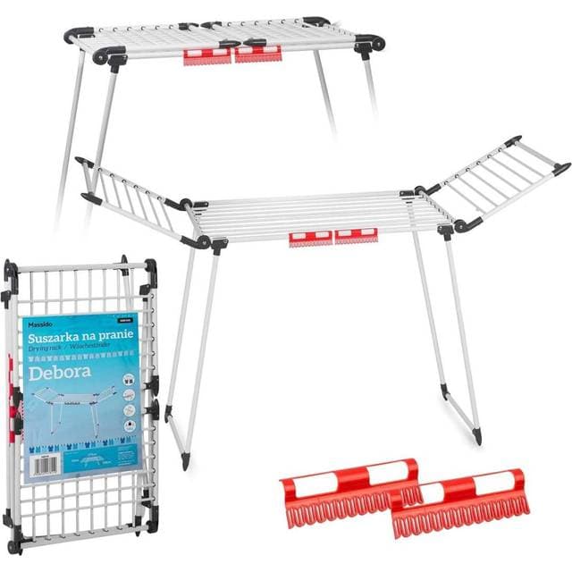 B2X Kokoontaitettava Valkoinen Kuivausteline Debora