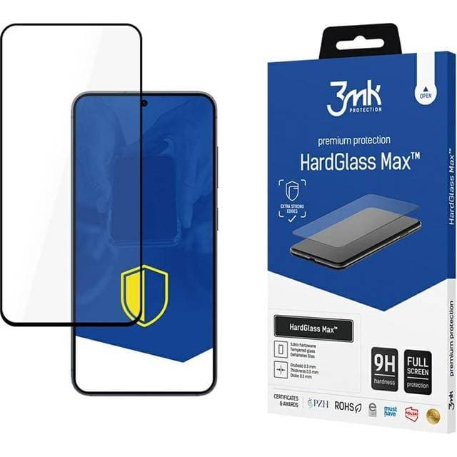 3mk HardGlass Max Hærdet Glas Applikator Samsung Galaxy S25 FE