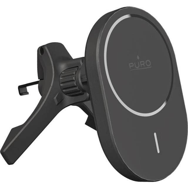 Puro Bilholder Med Qi2 Oplader MagSafe Sort