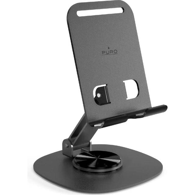 Puro Tilt Pro Aluminium Telefon Tablet Stativ Mørkegrå