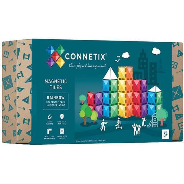 CONNETIX 18 dele Rainbow Rectangle Pack