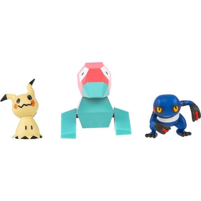 Pokémon Battle Figure 3 Pak Mimikyu Porygon Croagunk