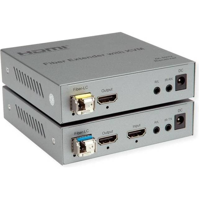 Roline KVM Forlængelse Via Fiberoptisk USB HDMI 4K60