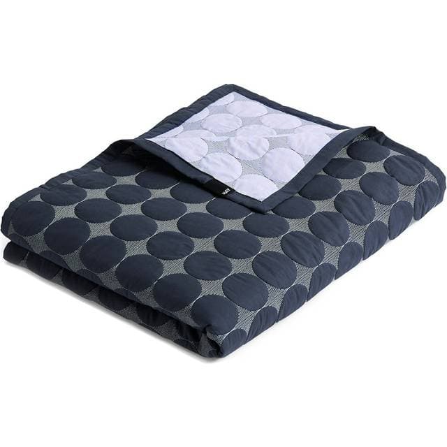 Hay Mega Dot Organic Sengetæppe - Midnight Blue Sengetæppe Blå (260x260cm)