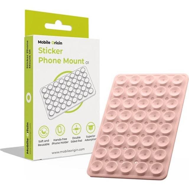 Mobile Origin Sticker O1 Phone Mount Light Pink