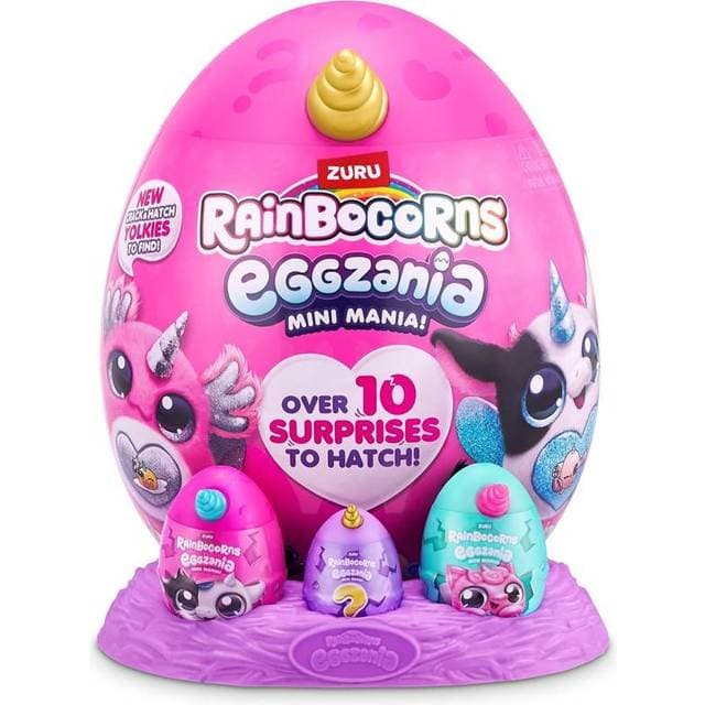 Zuru Rainbocorns Eggzania Mini Mania – 6 nye superbløde karakterer