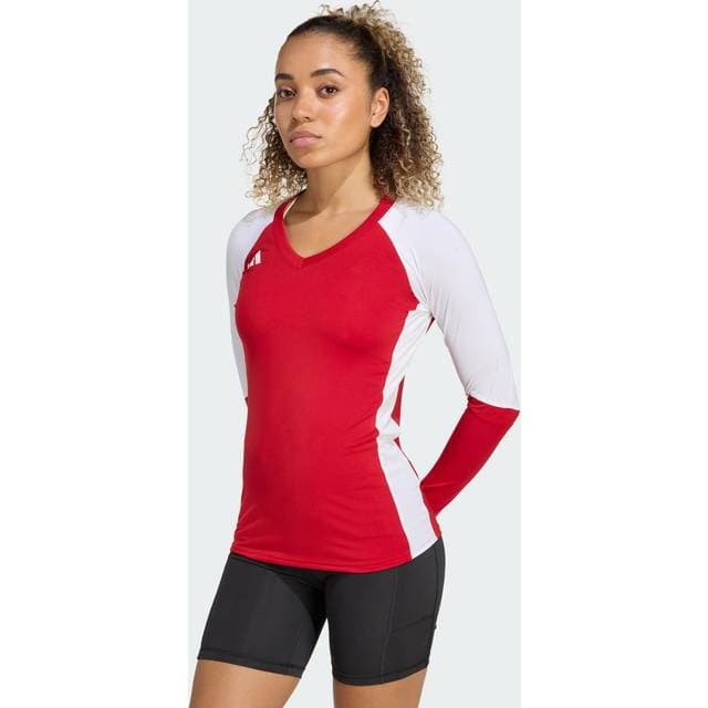 adidas Quickset Langærmet Volleyballtrøje Team Power Red 2 XS
