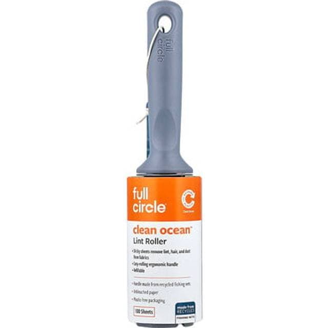 Full Circle Clean Ocean Lint Roller 100 Sheets