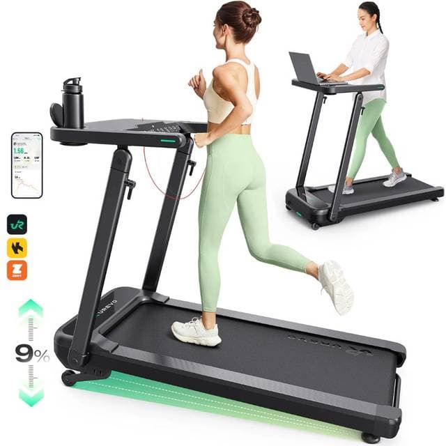 Urevo Løbebånd Med Arbejds Og Træningsbord Foldi 3S