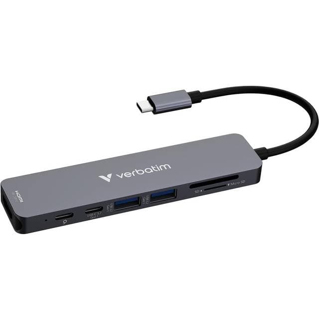 Verbatim 32158 Interface Hub USB 3.2 Gen 1 Type-C 5000 Mbit/s Grå