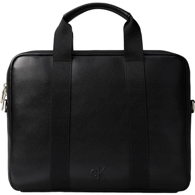 Calvin Klein Computertaske Cargo Pebbled Smart Storage Laptop Bag - Black