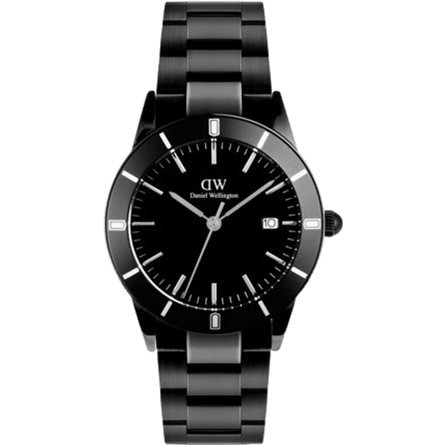 Daniel Wellington Black Bezel 40 B Black Quartz Herre m/lænke