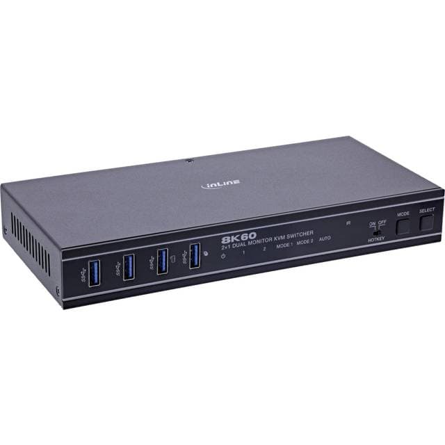 InLine KVM Switch 2-fach HDMI Dual Monitor