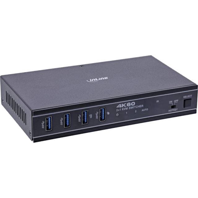 InLine KVM Switch 2-fach HDMI USB-C 4K60Hz