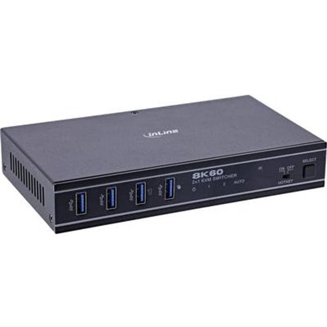 InLine KVM Switch 2-fach HDMI 8K 60Hz USB 3.2