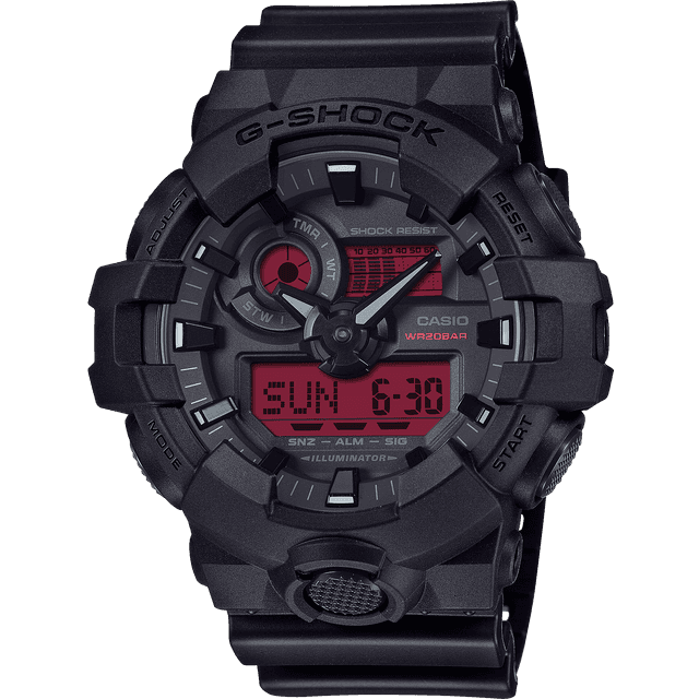 Casio G-Shock GA-700BBR-1AER Anadigi Herre m/rem