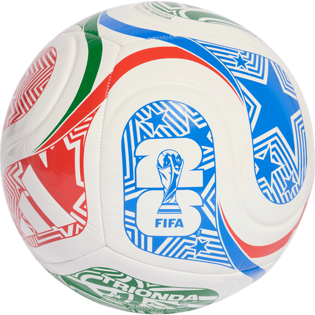 adidas Trionda Club Football World Cup 26 White Vivid Red Glow Blue Green